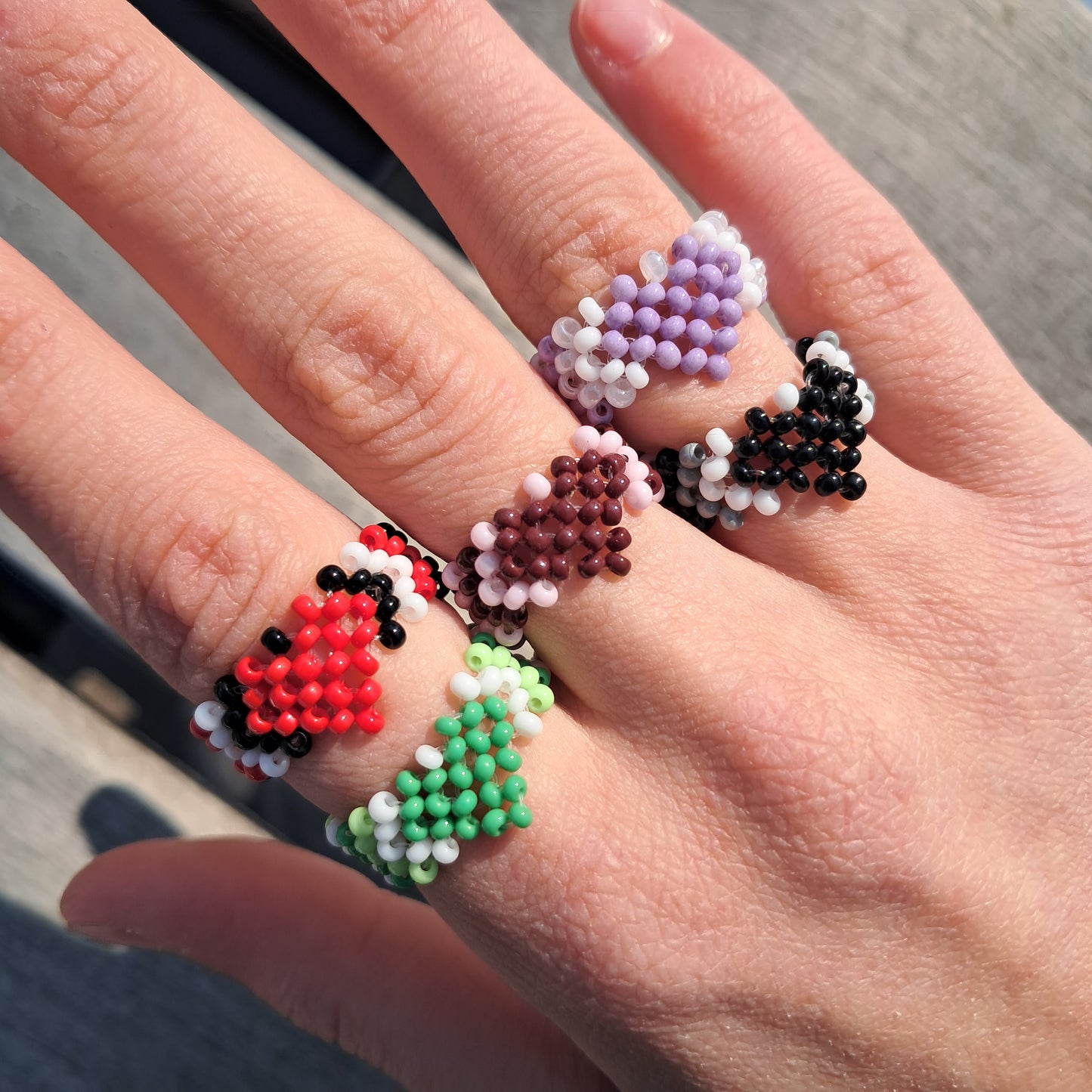 Colorful heart ring - Mira