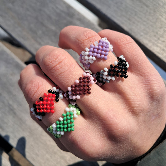 Colorful heart ring - Mira